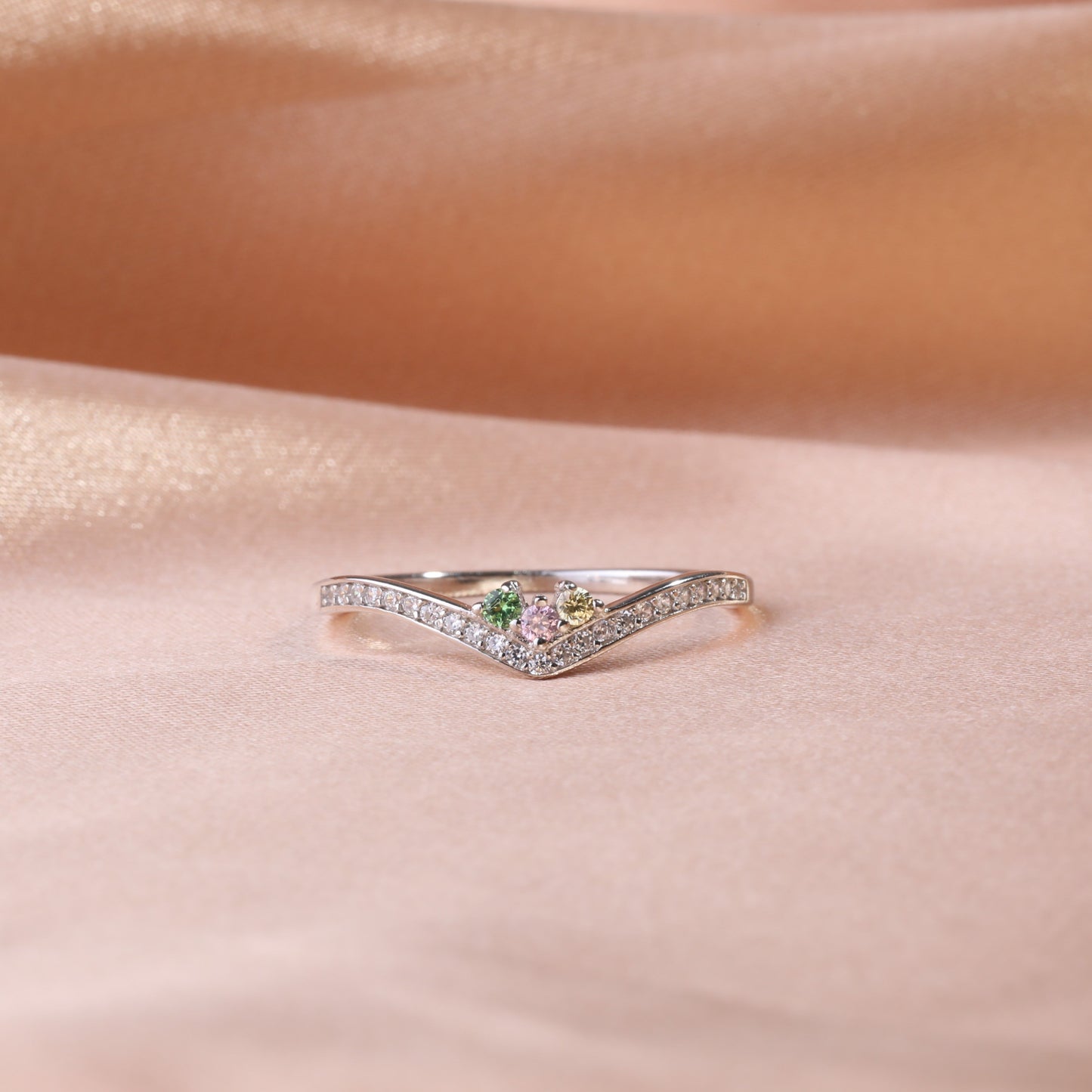 Personalized Birthstone Venus Ring