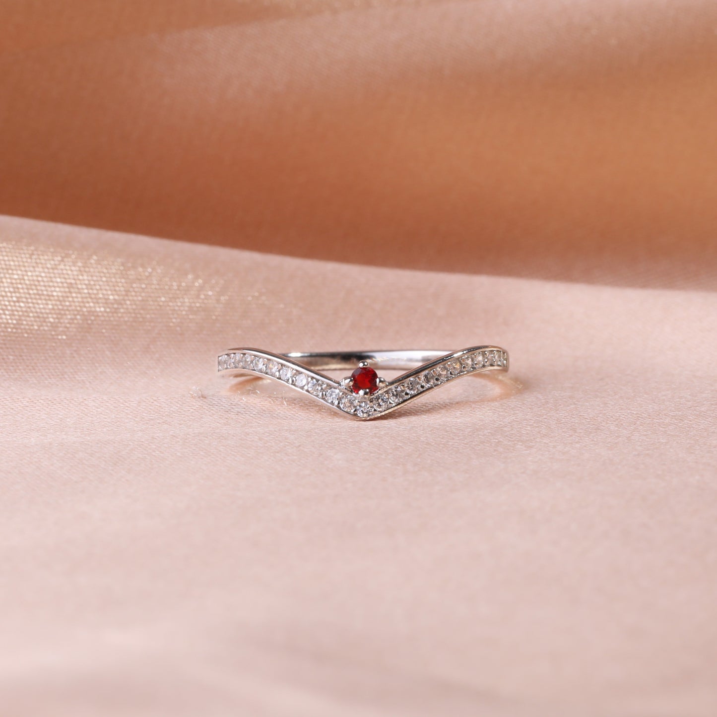 Personalized Birthstone Venus Ring