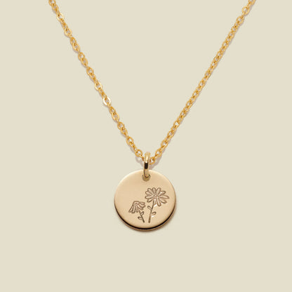 April Birth Flower Necklace