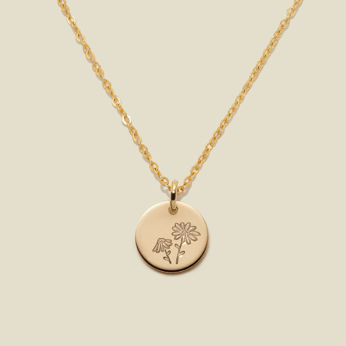 April Birth Flower Necklace