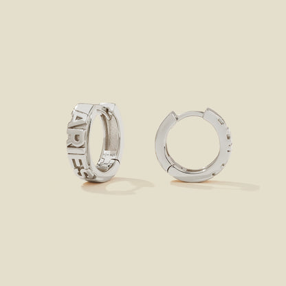 Aries Huggie Hoop Earrings