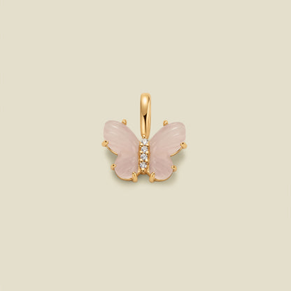 Butterfly Gemstone Charm