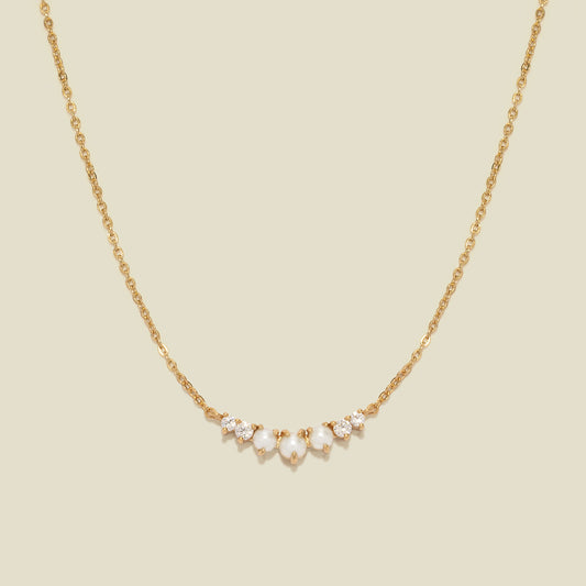 Crescent Pearl Necklace