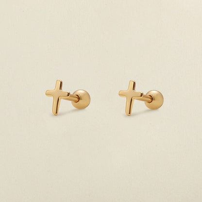 Cross Stud Earrings