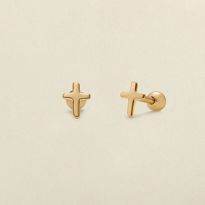 Cross Stud Earrings