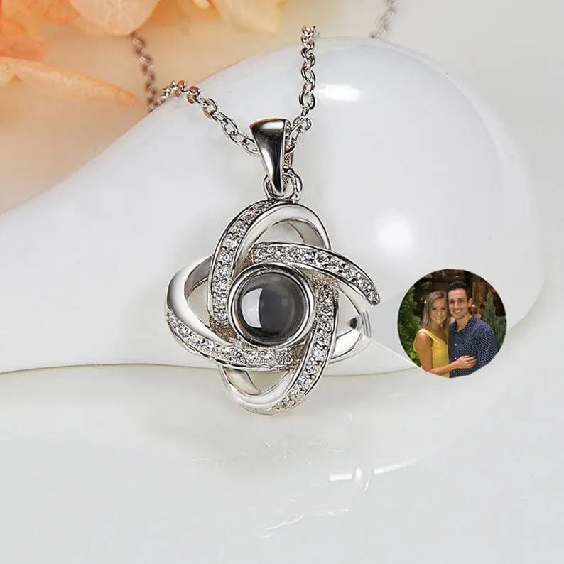 Personalized Hidden Photo Diamond Necklace