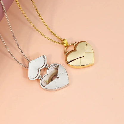 Personalized Heart Photo Pendant Necklace