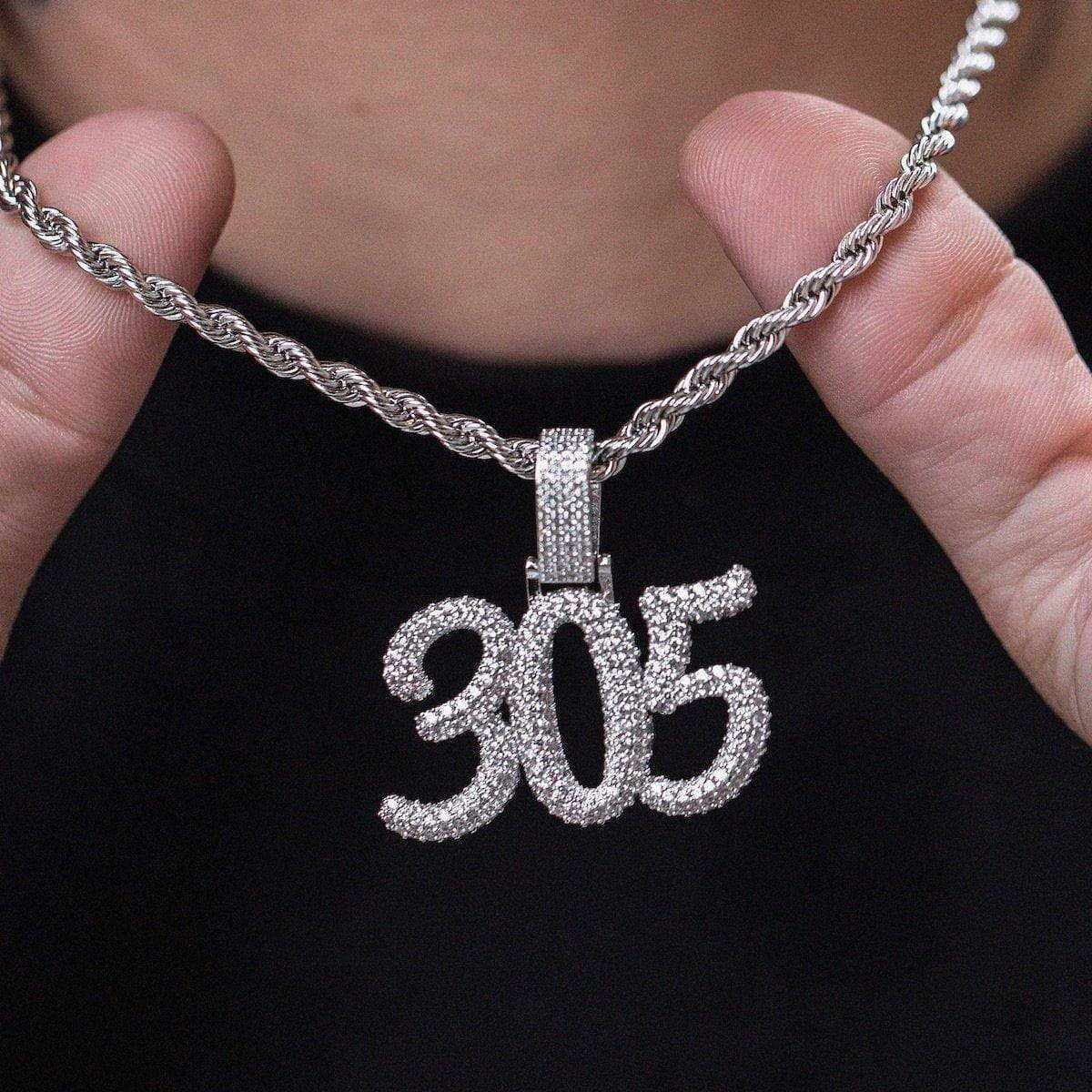 Personalized Pave Font Necklace