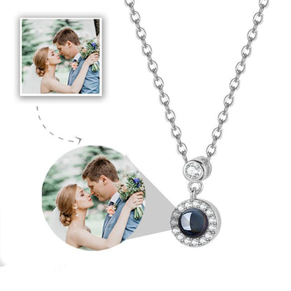 Personalized Photo Projection Pendant Necklace