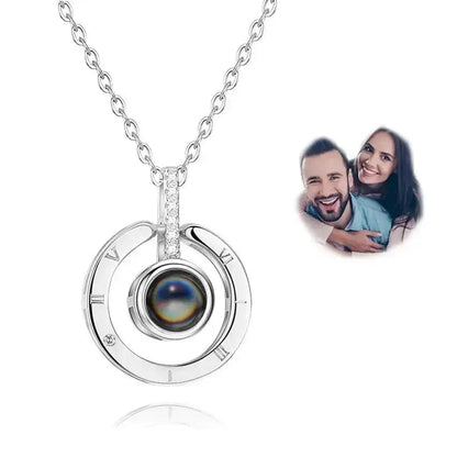 Custom Photo Projection Necklace Bracelet Keychain