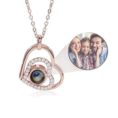 Custom Photo Projection Necklace Bracelet Keychain