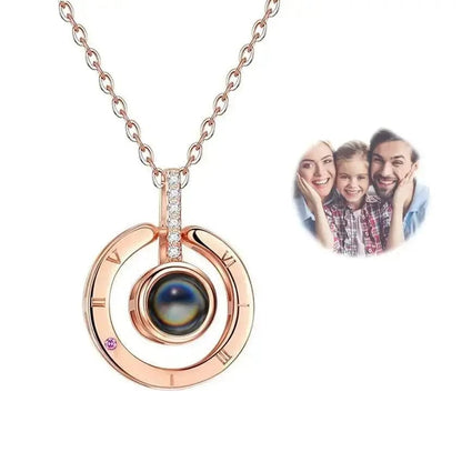 Custom Photo Projection Necklace Bracelet Keychain