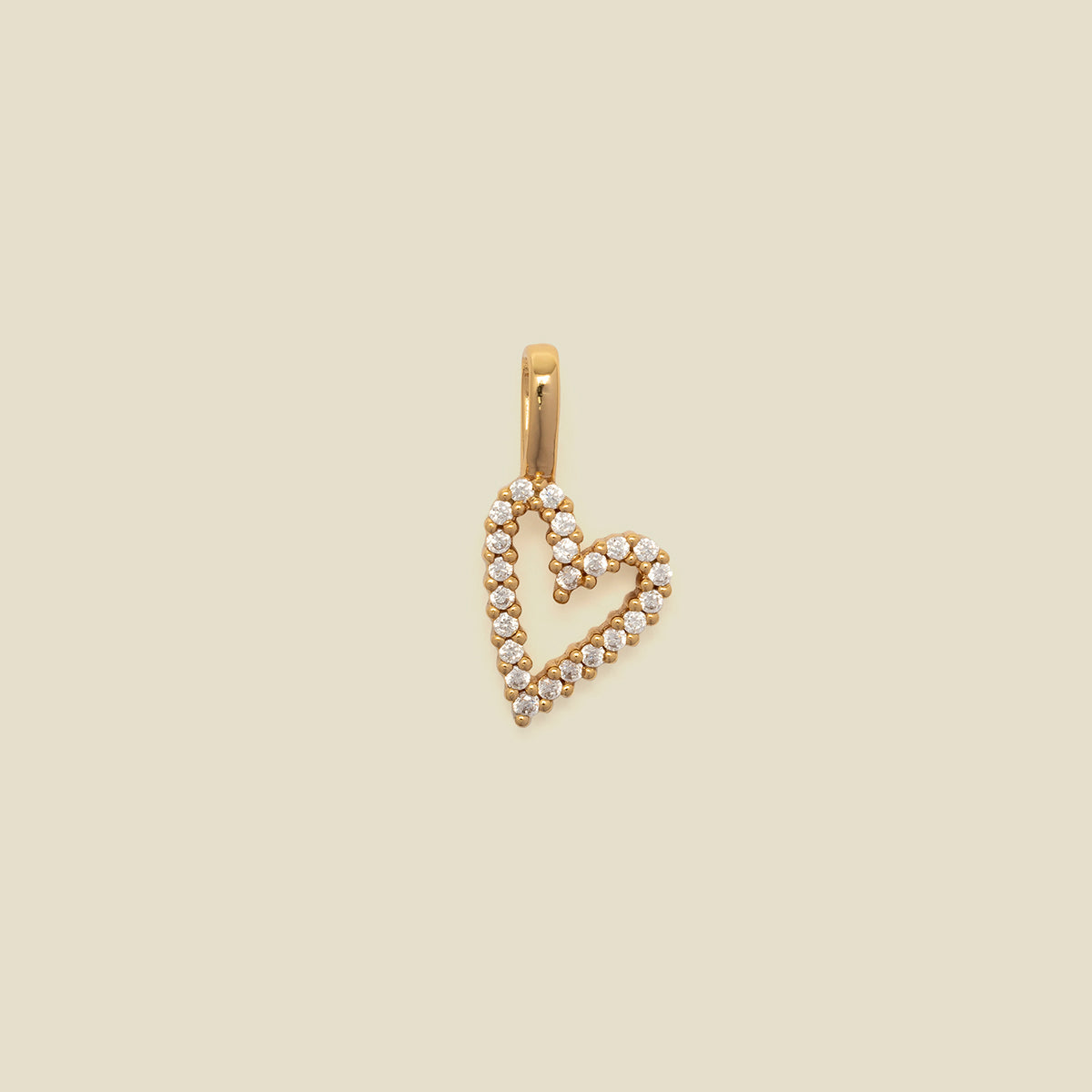 Heart Charm in CZ