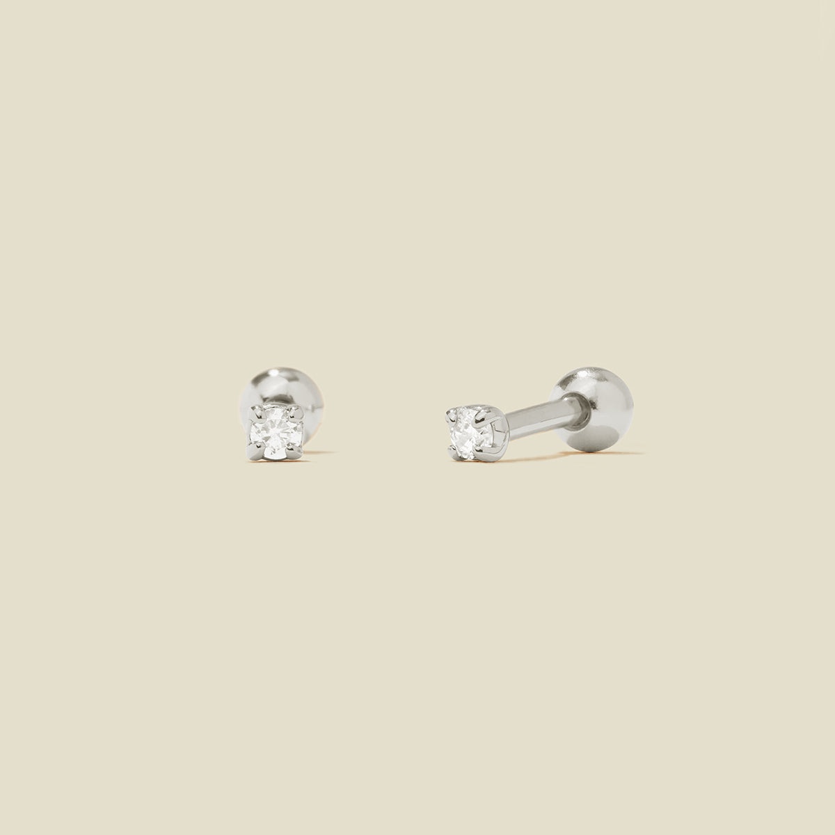 CZ Petite Prong-Set Stud Earrings