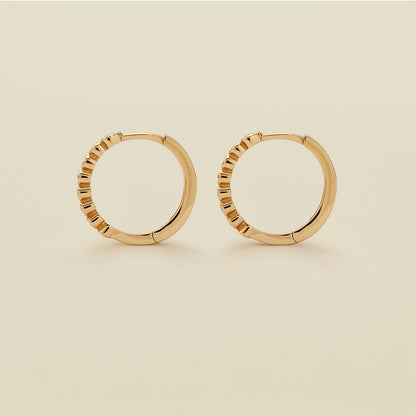 CZ Poppy Hoop Earrings