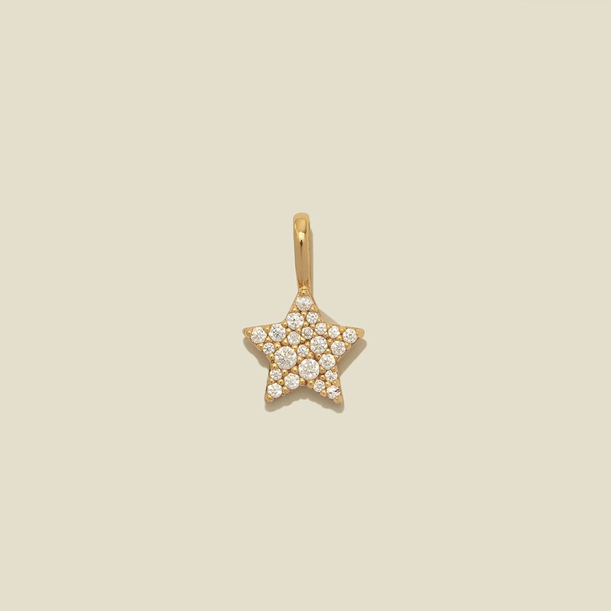 Personalized CZ Star Charm