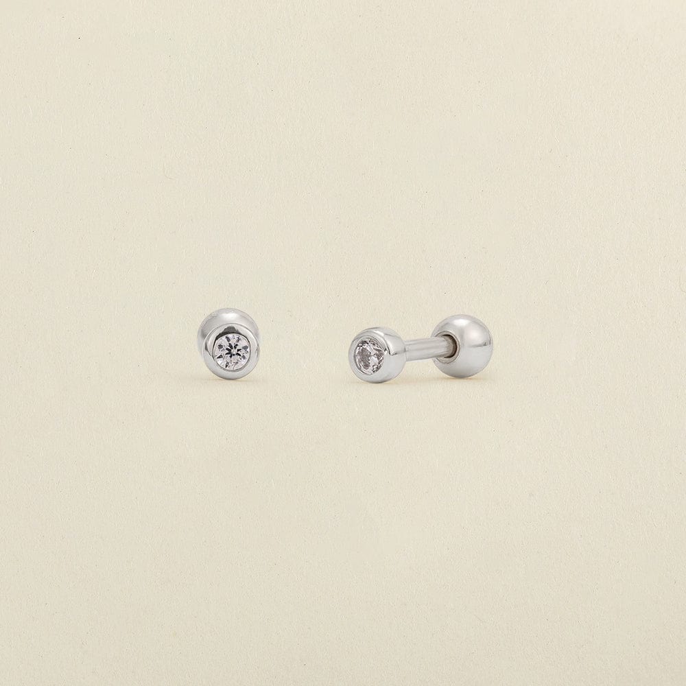 Cubic Zirconia Stud Earrings Set