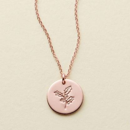 December Birth Flower Necklace