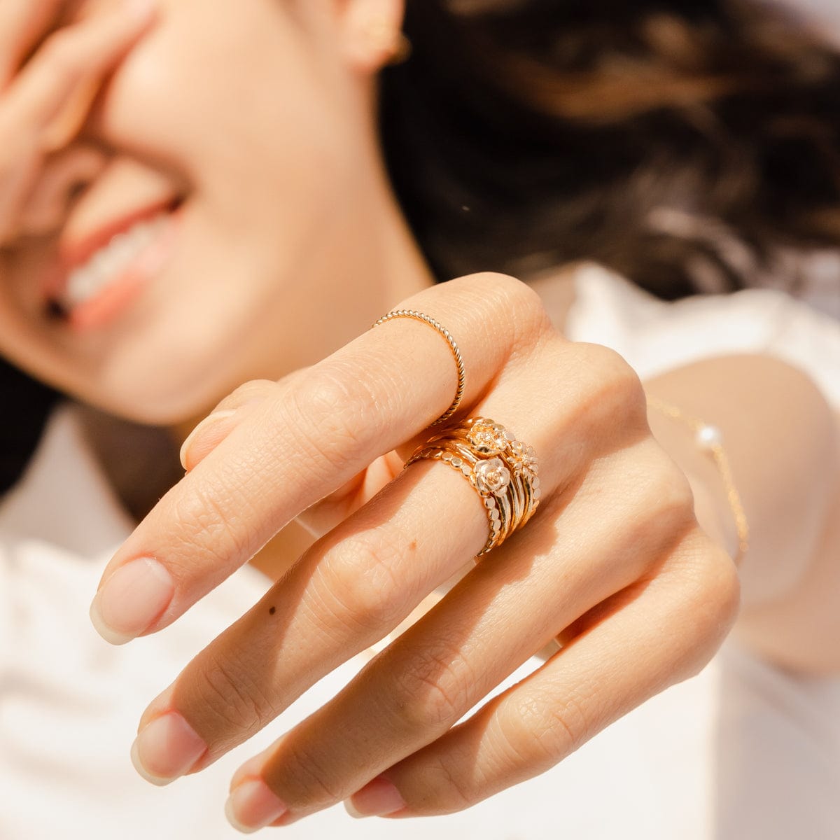 December Birth Flower Ring