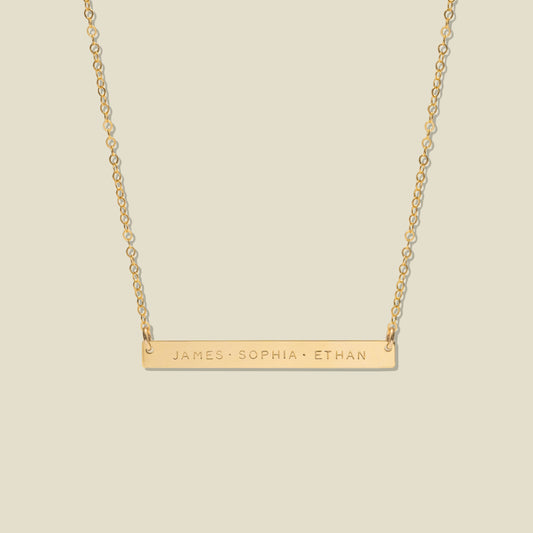 Personalized Bar Necklace