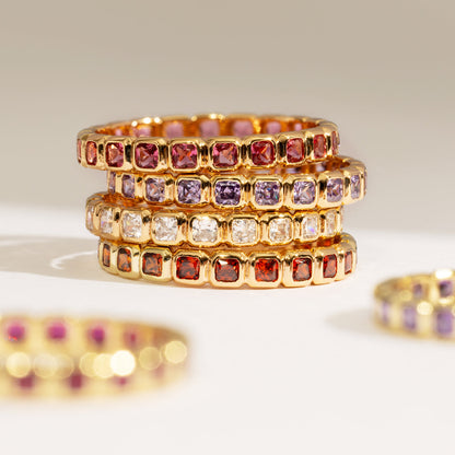 February Birthstone Eternity Ring