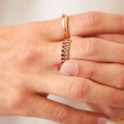 February Birthstone Eternity Ring