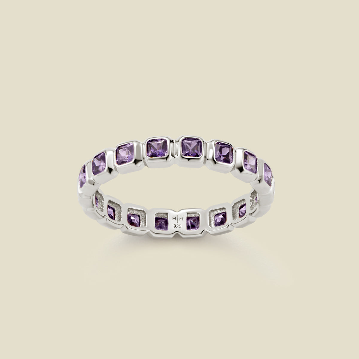 February Birthstone Eternity Ring