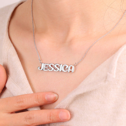 Personalized Balloon Name Necklace