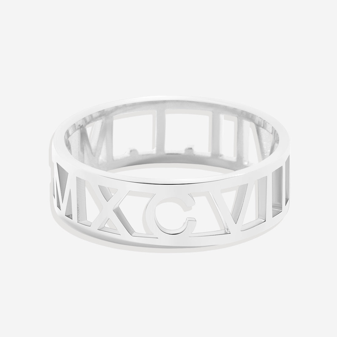 Customized Roman Numeral Ring