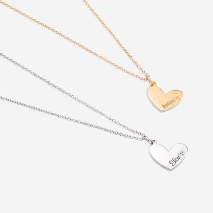 Customized Heart Name Necklace