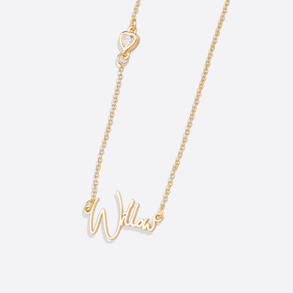 Personalized Name Necklace with Heart Accent