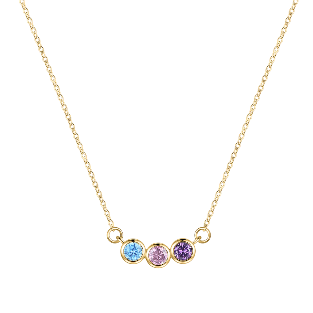 Personalized Birthstones Necklace