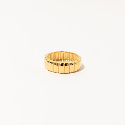 Thick Gold Minimalist Statement Ring