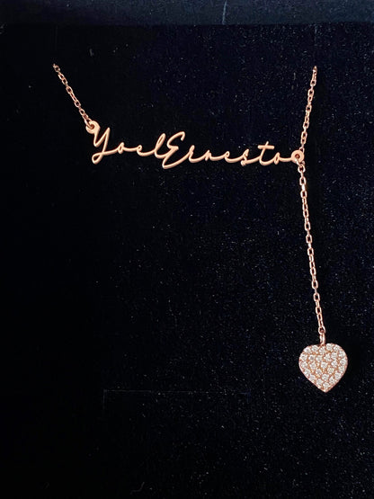 Personalized Handwriting Nameplate Necklace