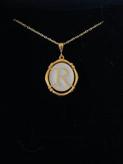 Personalized Initial Necklace in Sterling Silver