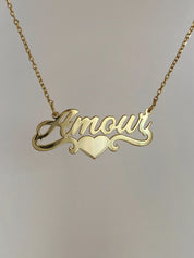 Personalized 14k Gold Name Necklace