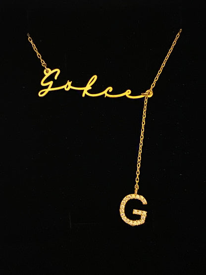 Personalized Handwriting Nameplate Necklace