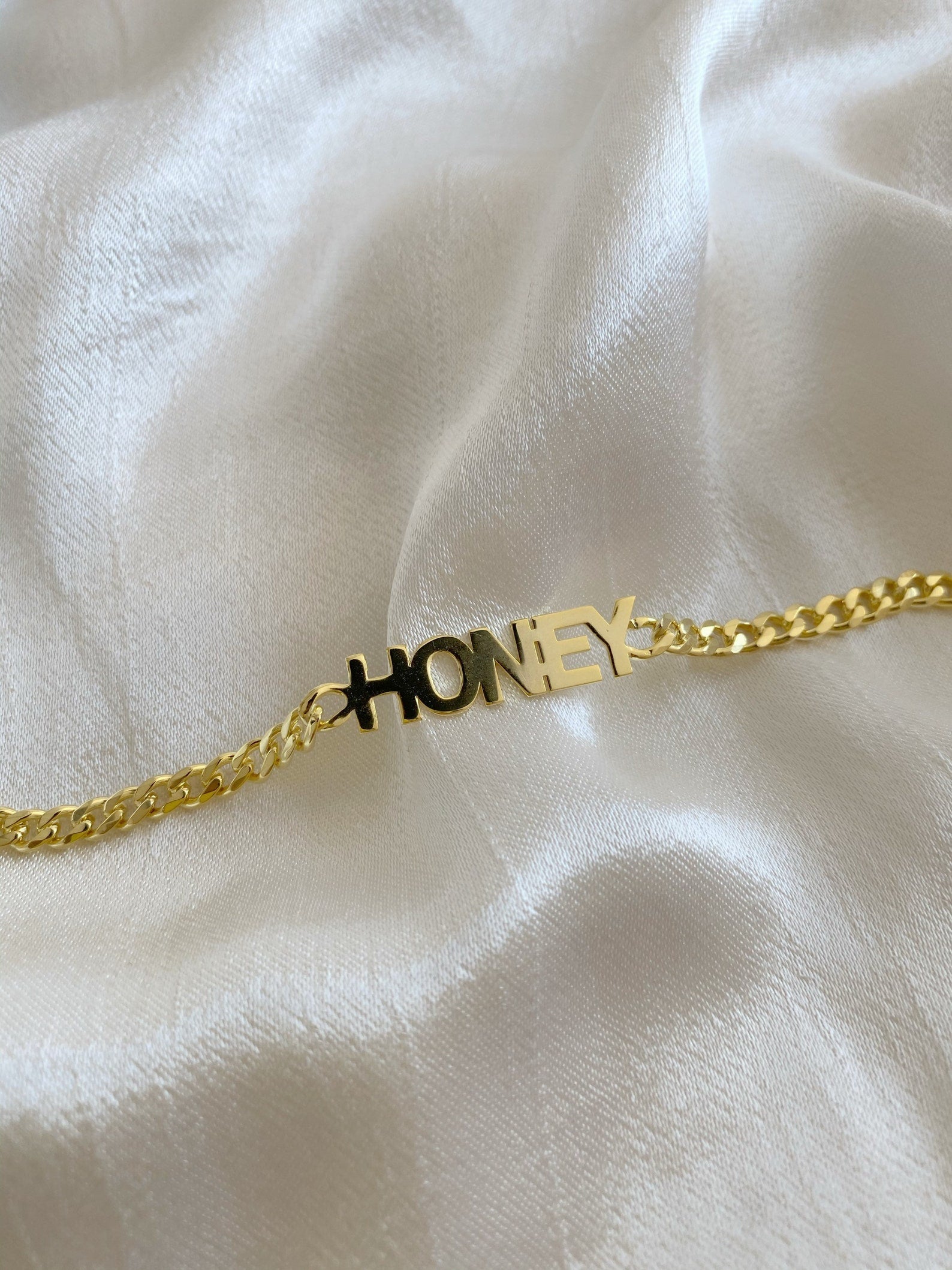 Custom Cuban Chain Name Bracelet