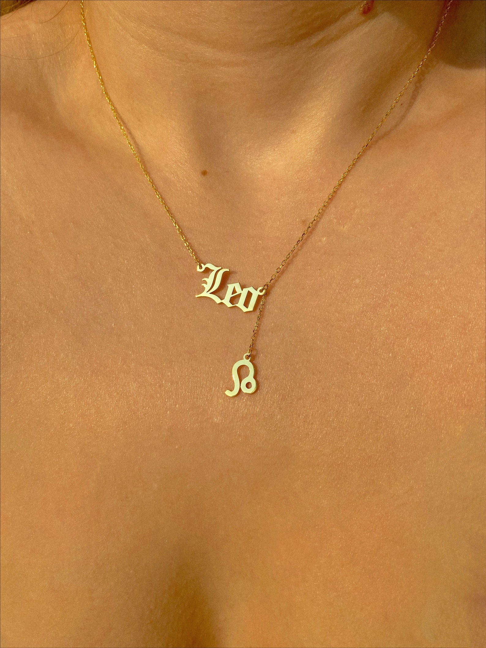 Personalized 925 Sterling Silver Zodiac Necklace