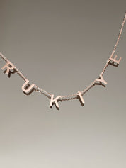 Custom Name Necklace in Sterling Silver