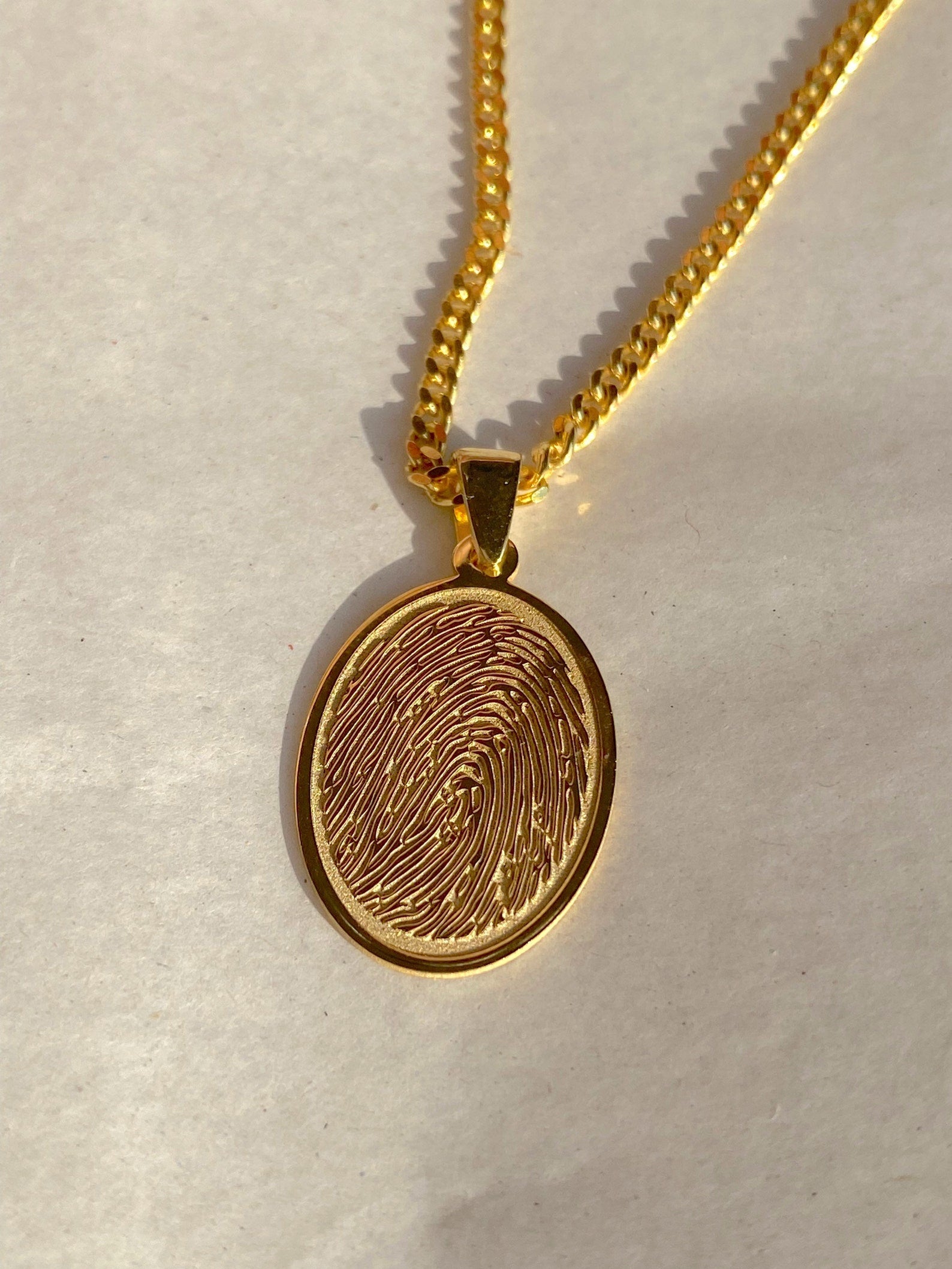 Personalized Fingerprint Necklace Jewelry