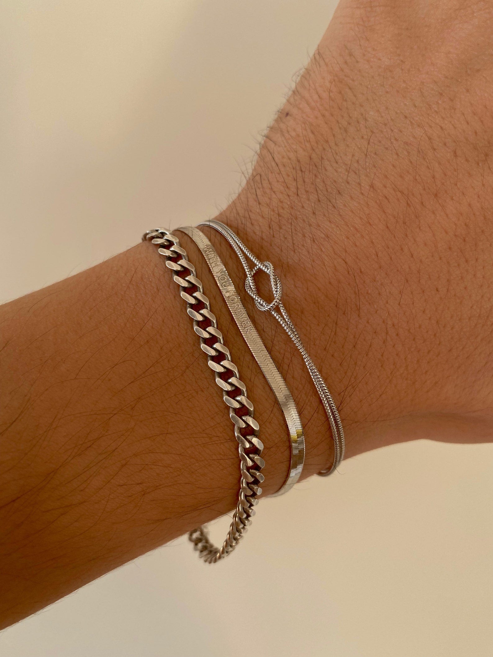 Dainty Love Knot Couple Bracelets