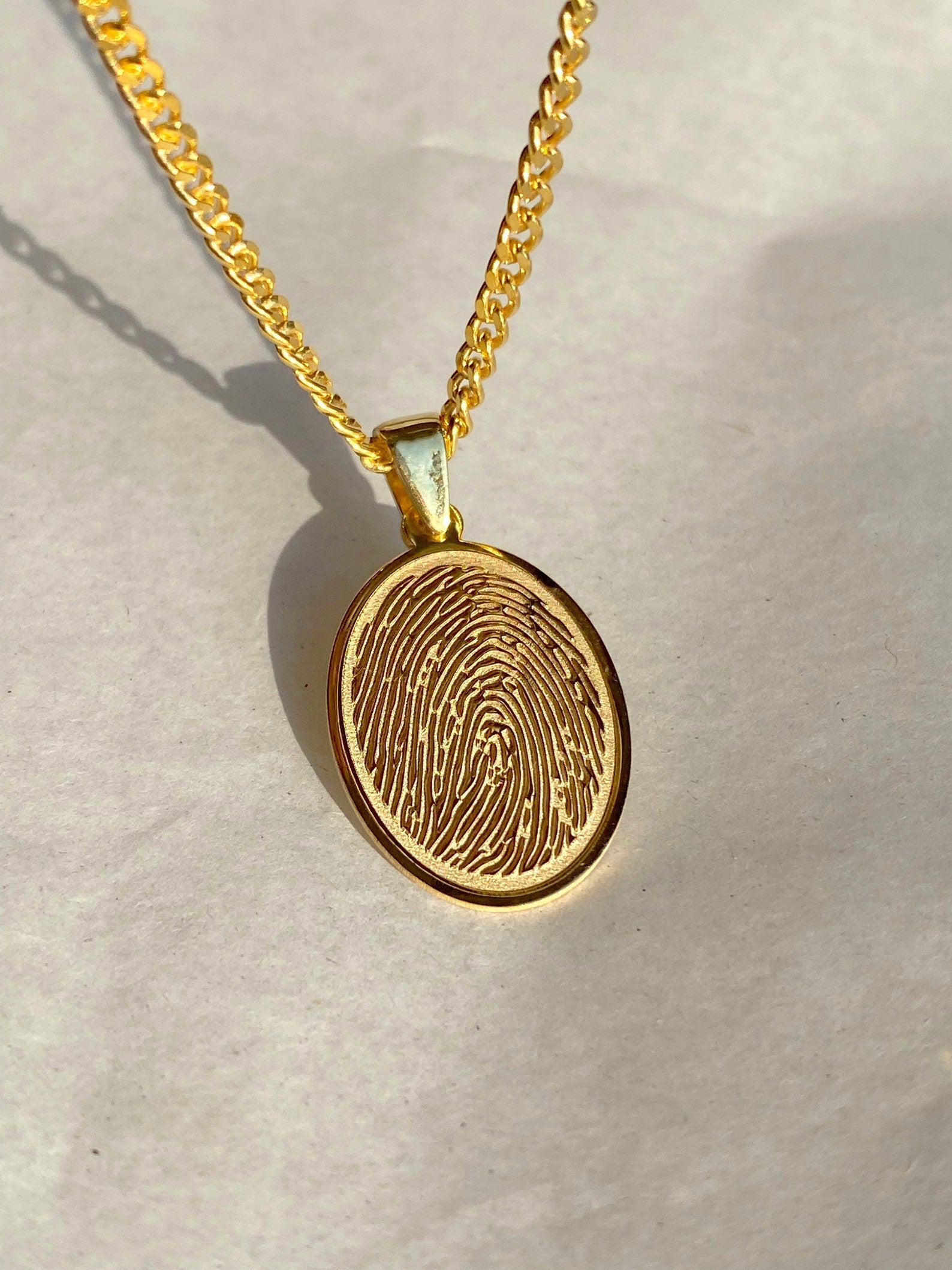 Personalized Fingerprint Necklace Jewelry