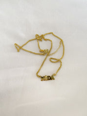 Personalized Dainty Name Necklace with Chain