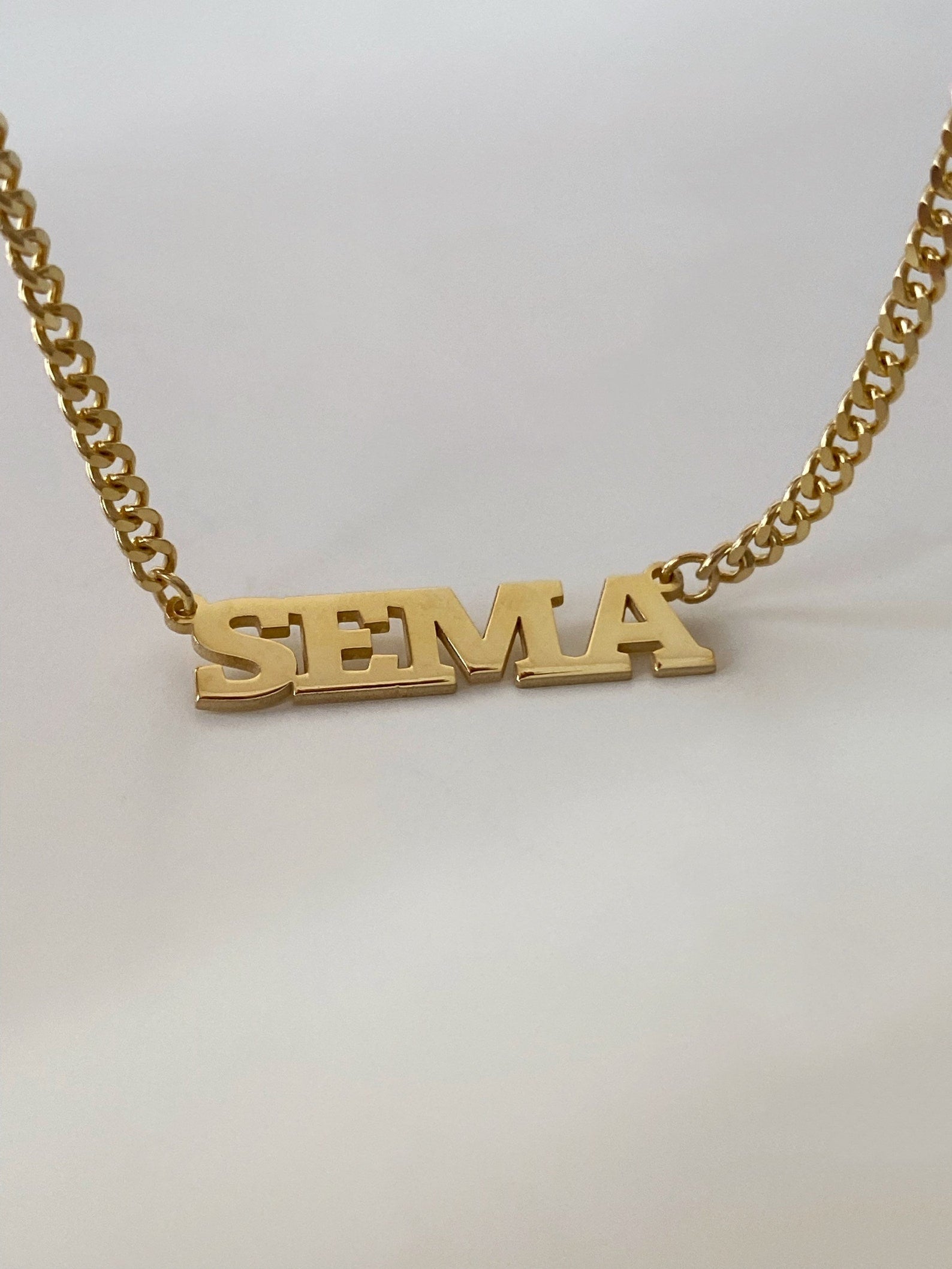 Personalized Dainty Name Necklace with Chain