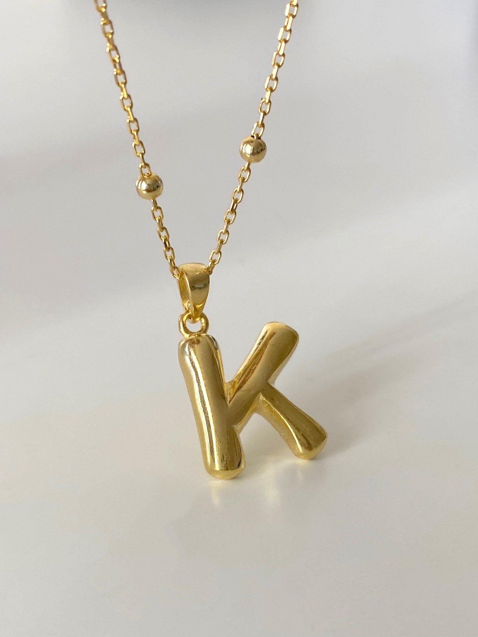 Personalized 14k Gold Initial Necklace