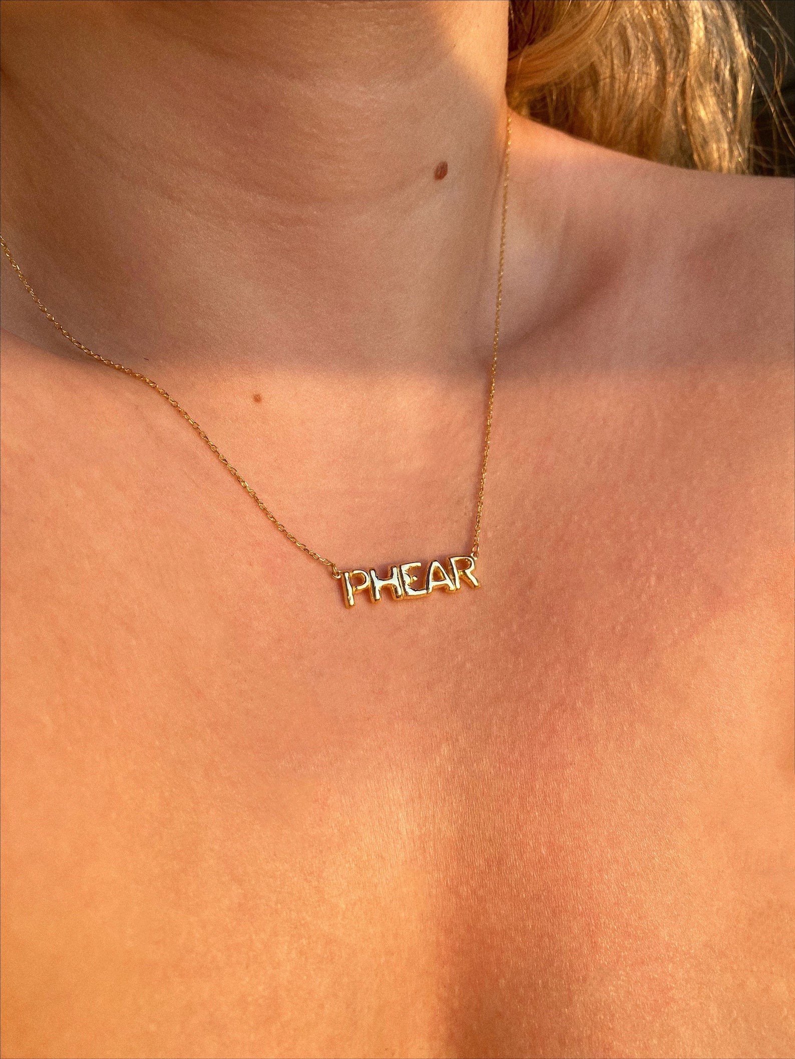 Personalized Gold Balloon Name Necklace