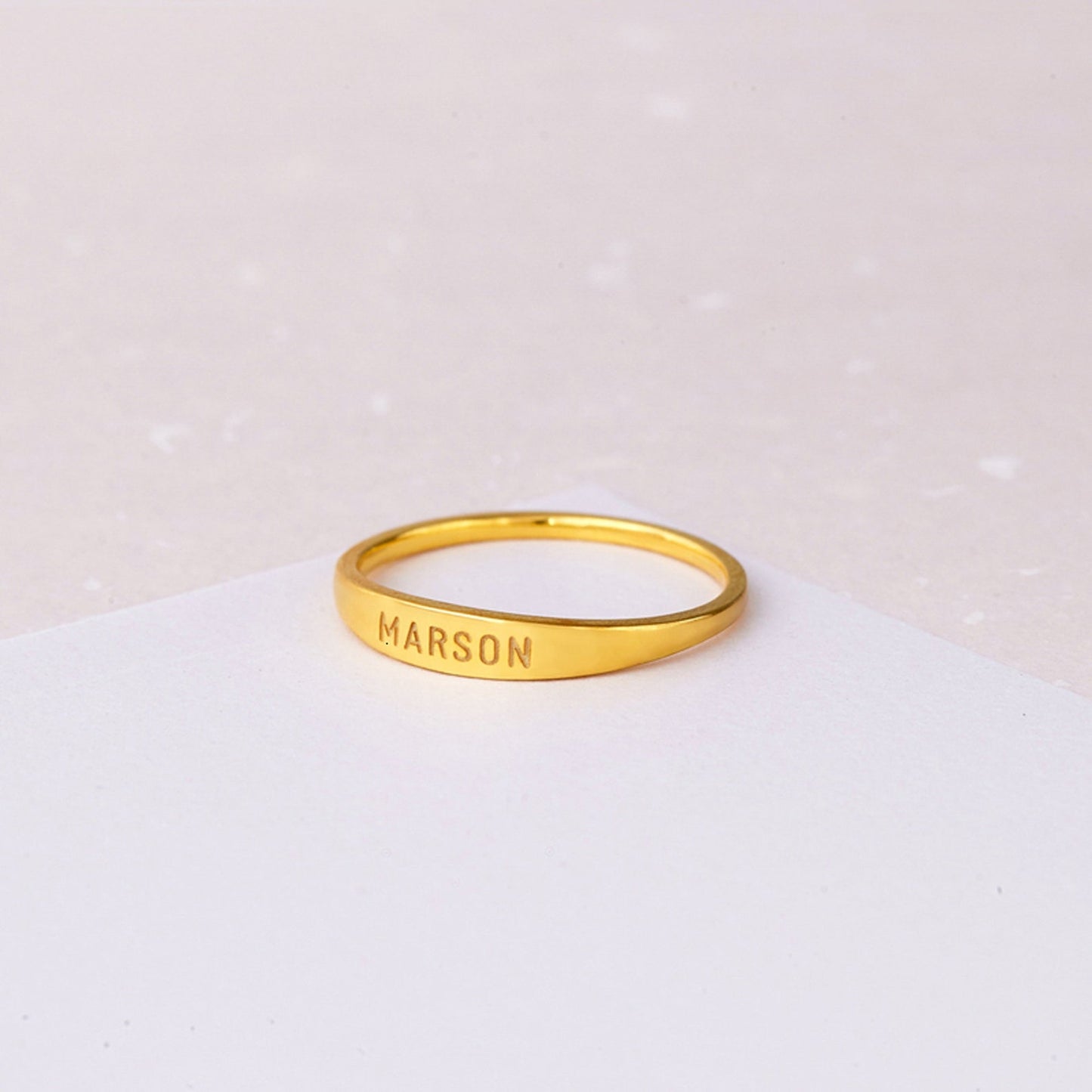 Personalized Thin Name Ring for Women