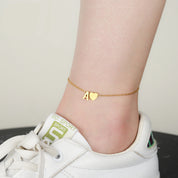 Custom Initial Dainty Anklet for Occasions