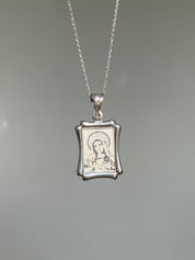 Sterling Silver Virgin Mary Necklace